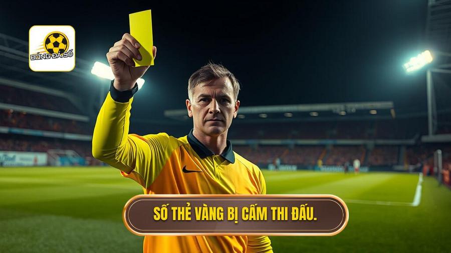 Bị bao nhiêu thẻ vàng thì bị cấm thi đấu tại các giải VĐQG?