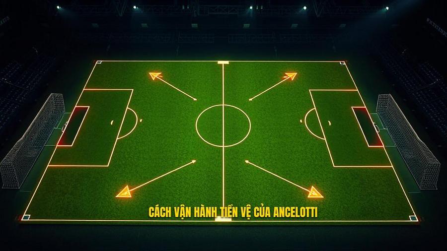 2. Cách vận hành tiền vệ của Ancelotti