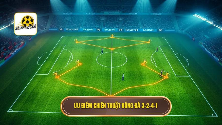 Chiến thuật bóng đá 3-2-4-1: Sự tiến hóa đỉnh cao của tư duy kiểm soát 3 Ưu điểm vượt trội của chiến thuật bóng đá 3-2-4-1